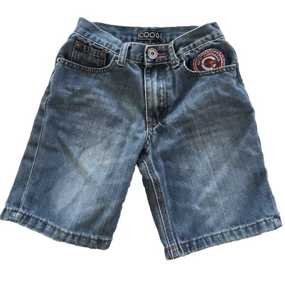 Vintage Coogi Australia Jean Shorts Embroidered Patch Baggy Size 6 Boy Girl - Picture 2 of 16